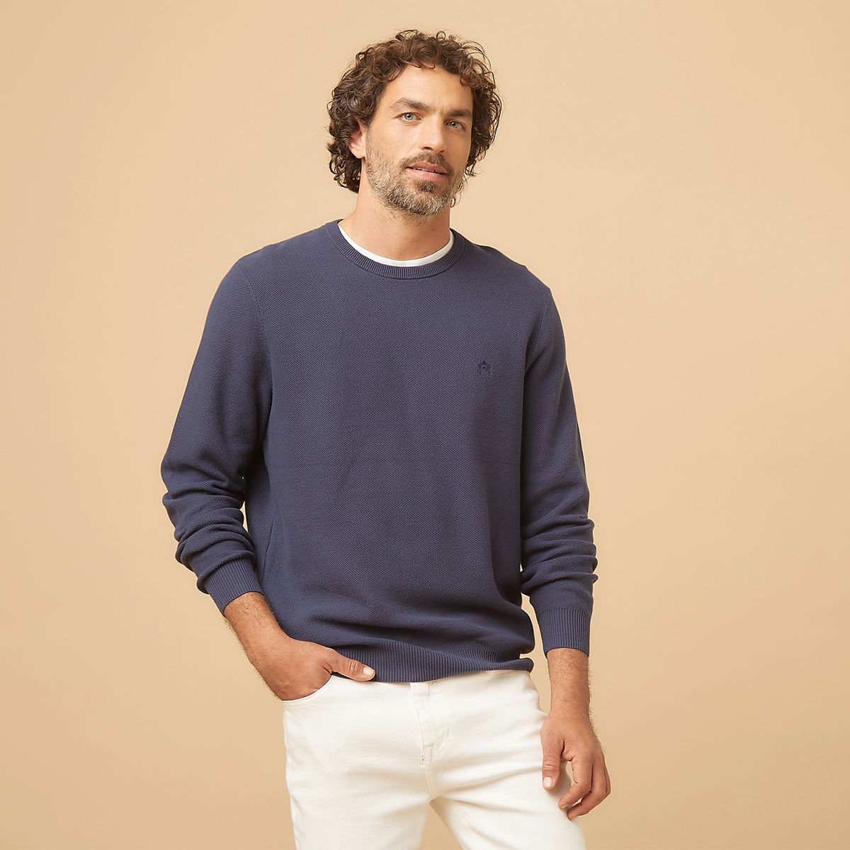 CASCAIS - Sweater Manga Larga Casual Loose Fit Hombre Cascais