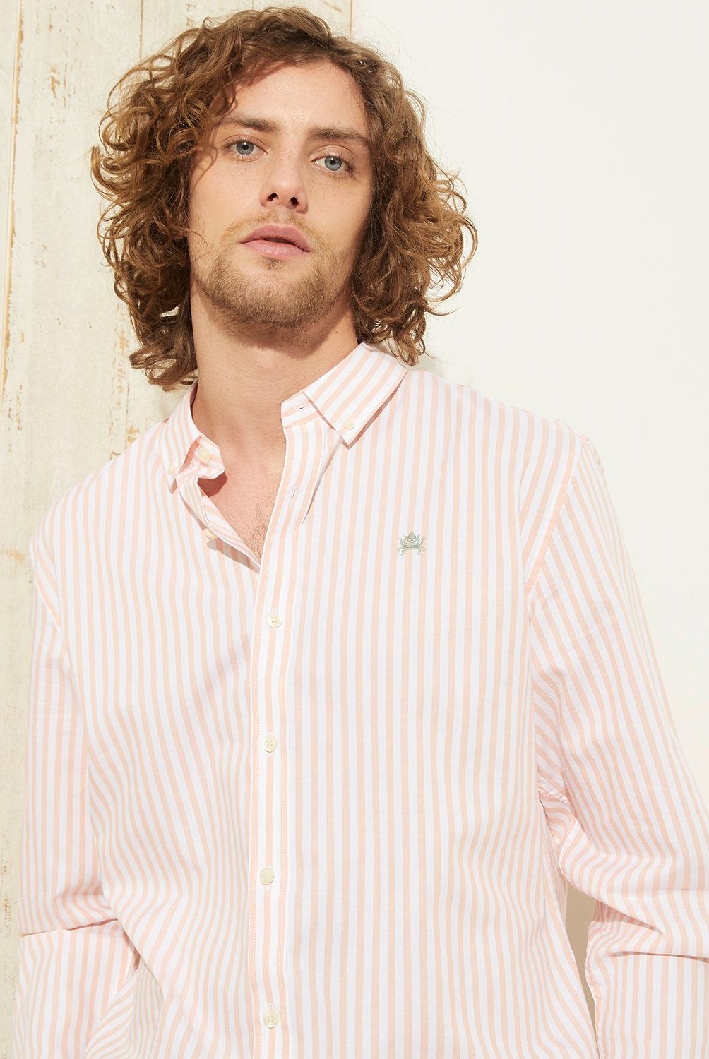 CASCAIS - Camisa Manga Larga Algodón Slim Fit Hombre Cascais