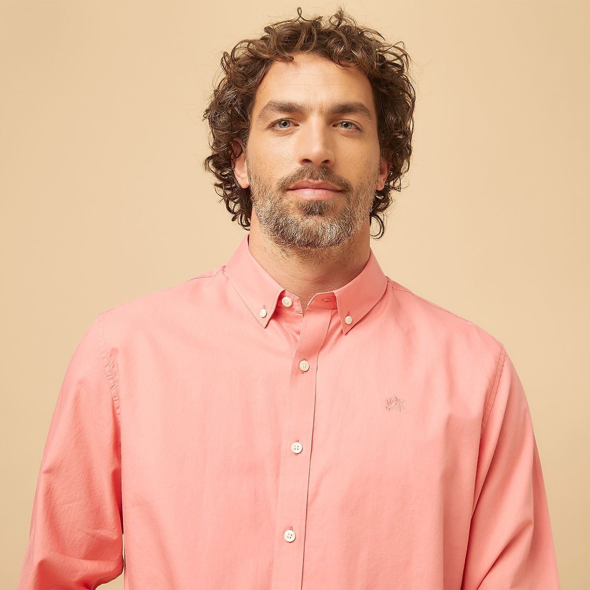 CASCAIS - Camisa Manga Larga Algodón Slim Fit Hombre Cascais