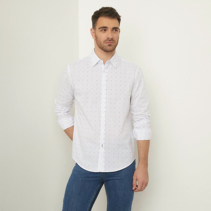 NEWPORT - Camisa Manga Larga Slim Fit Hombre Newport