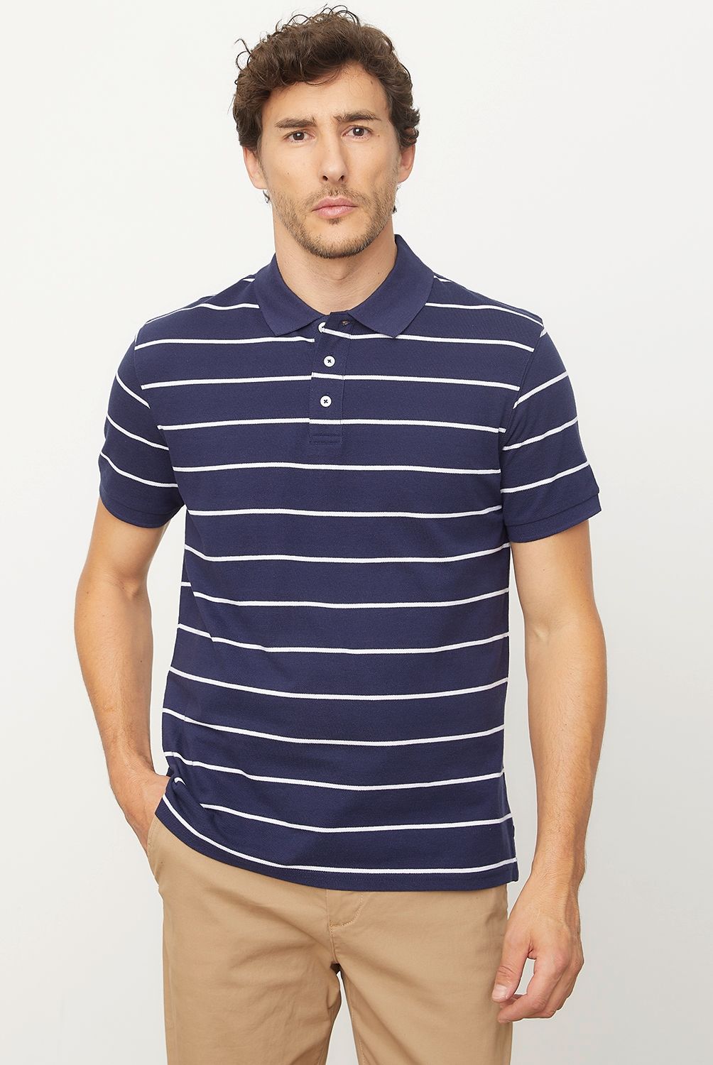 NEWPORT - Polera Polo Manga Corta Hombre Newport
