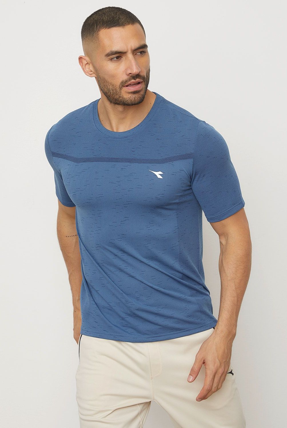 DIADORA - Polera Deportiva Manga Corta Hombre Diadora