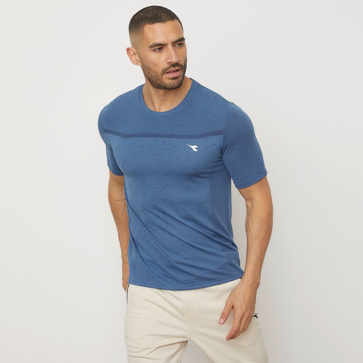 DIADORA - Polera Deportiva Manga Corta Hombre Diadora