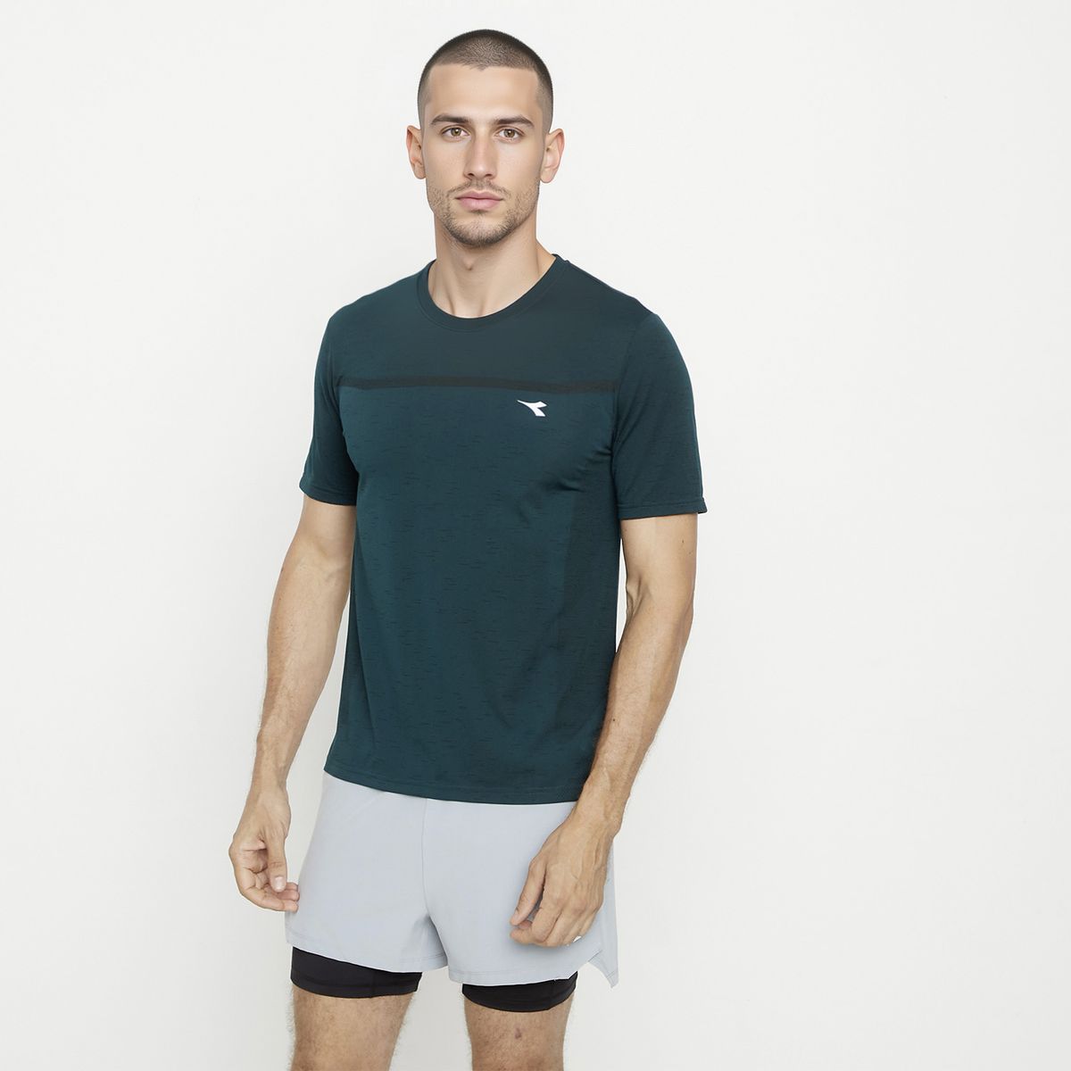 DIADORA - Polera Deportiva Manga Corta Hombre Diadora