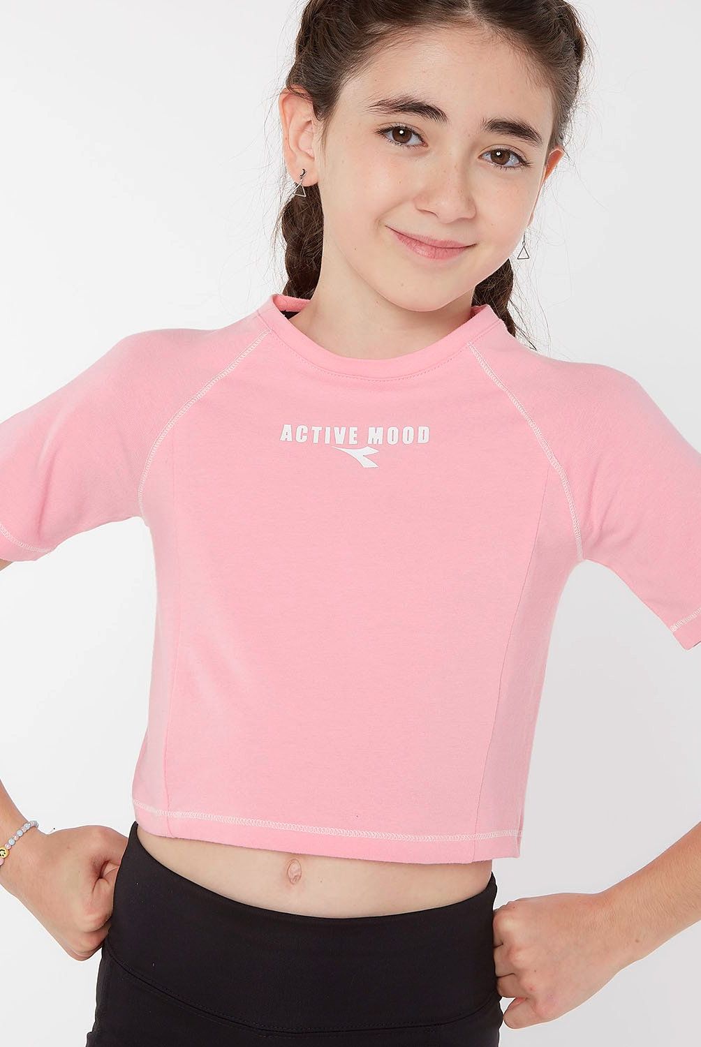 DIADORA - Polera Deportiva Niña Algodón Diadora