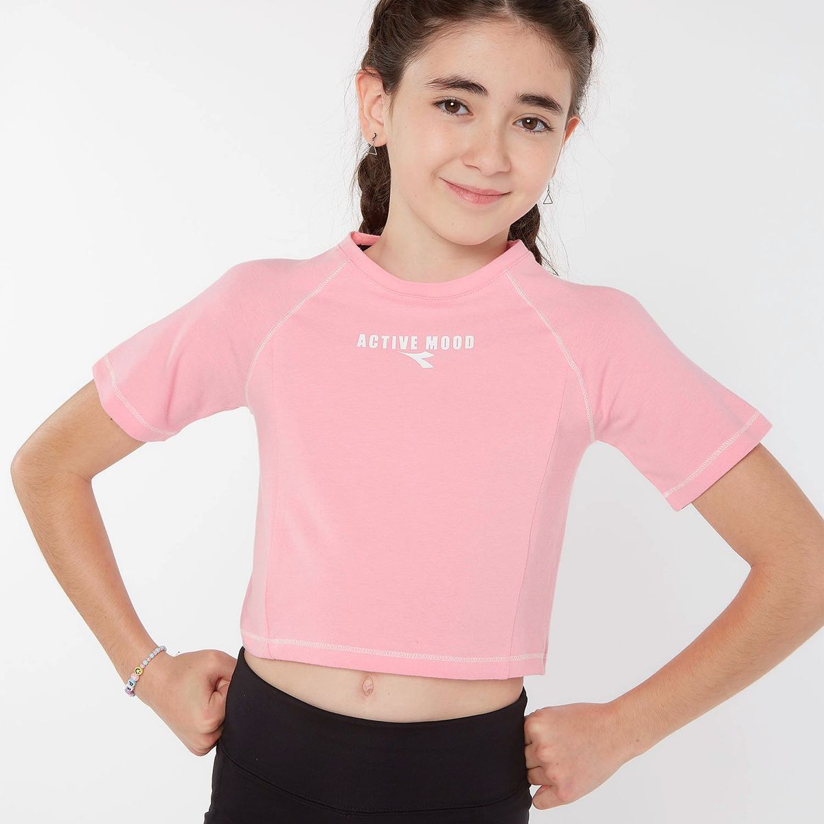 DIADORA - Polera Deportiva Niña Algodón Diadora