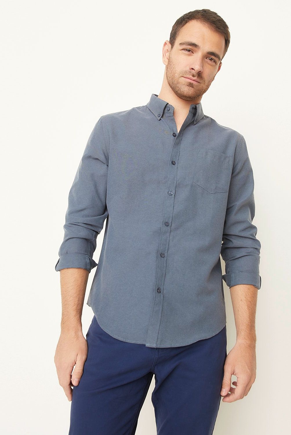 NEWPORT - Camisa Manga Larga Casual Hombre Newport