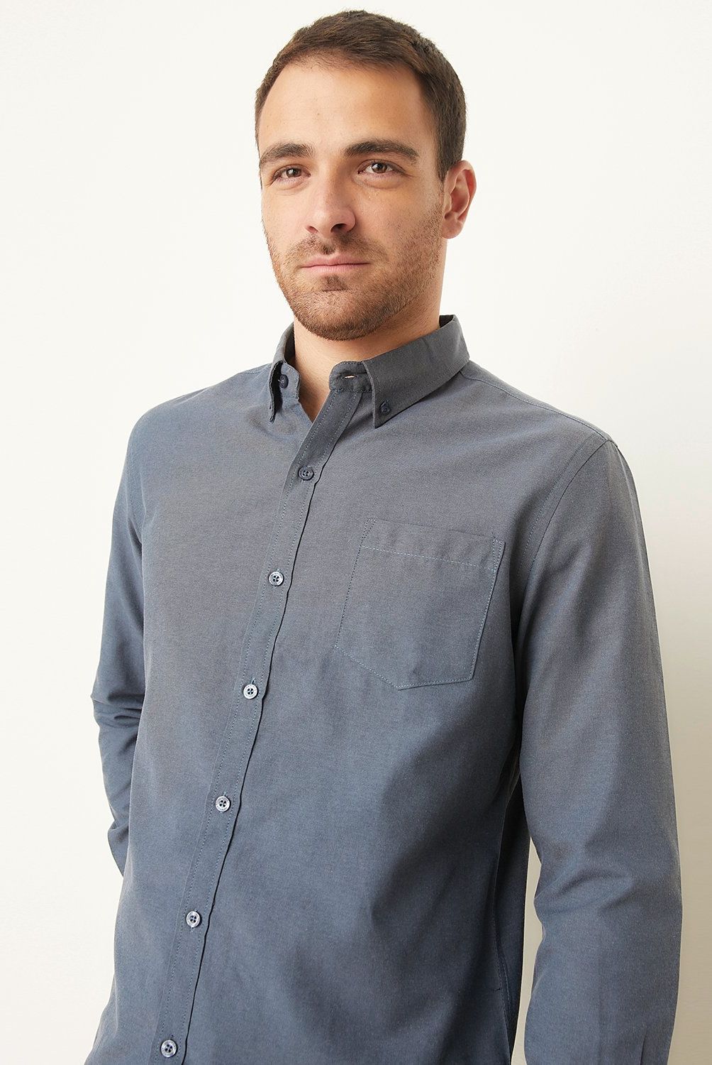 NEWPORT - Camisa Manga Larga Casual Hombre Newport