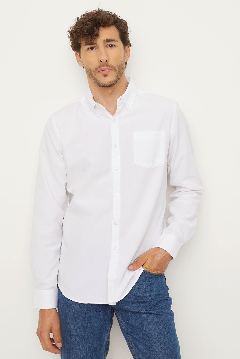 NEWPORT - Camisa Manga Larga Casual Hombre Newport