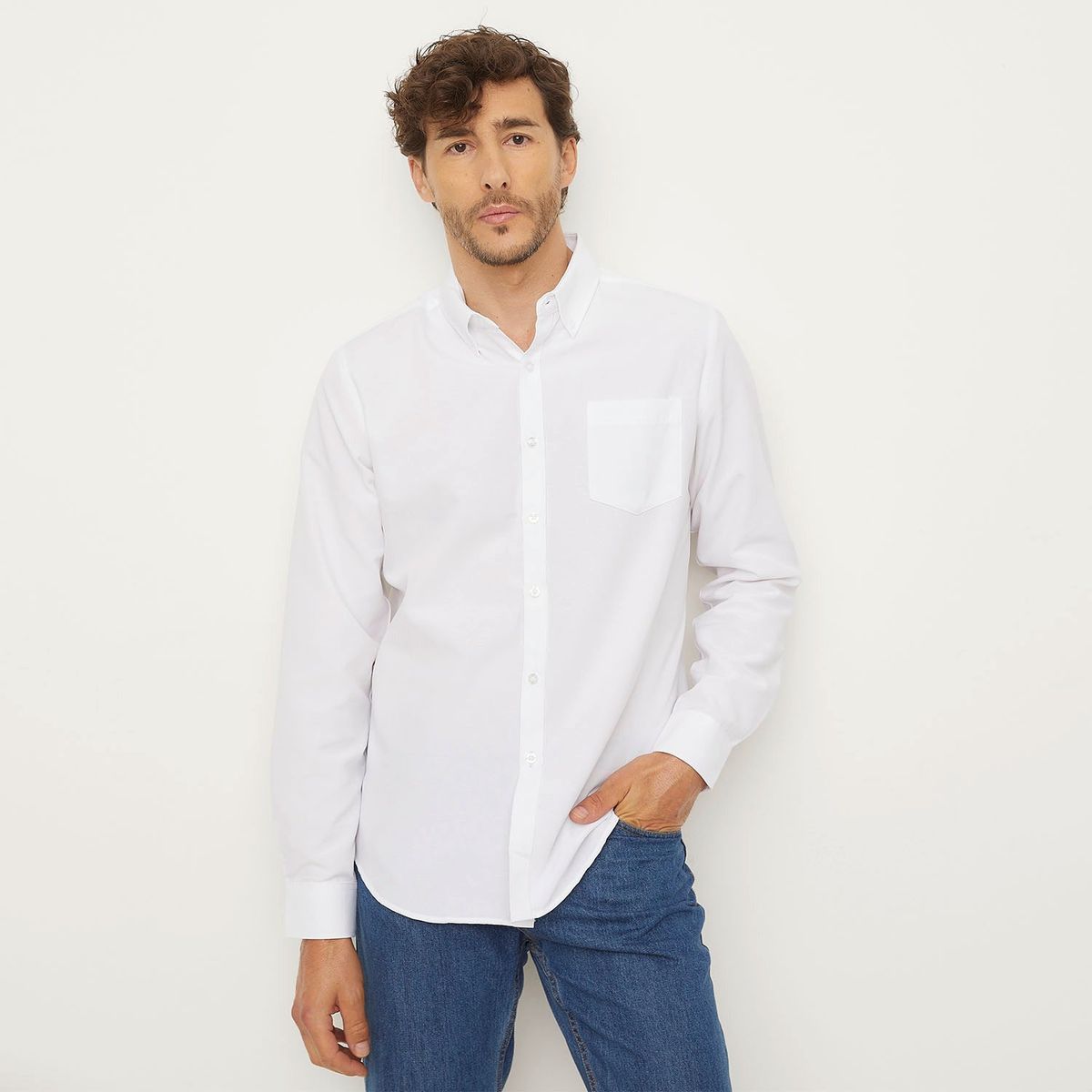 NEWPORT - Camisa Manga Larga Casual Hombre Newport