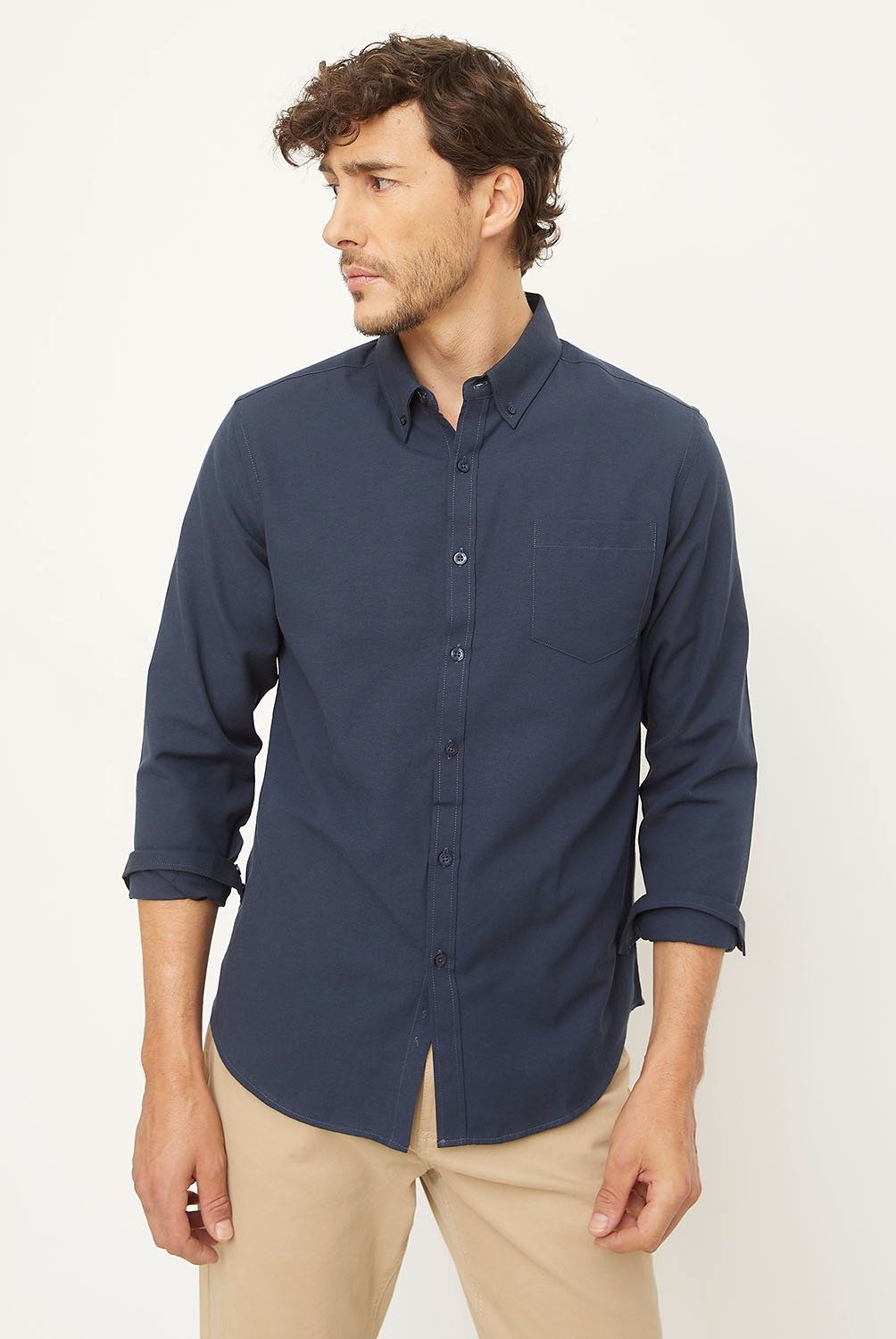 NEWPORT - Camisa Manga Larga Casual Hombre Newport
