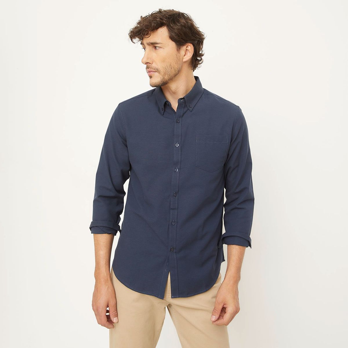 NEWPORT - Camisa Manga Larga Casual Hombre Newport