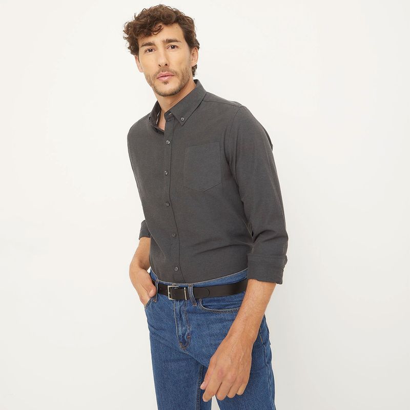 NEWPORT - Camisa Manga Larga Casual Hombre Newport
