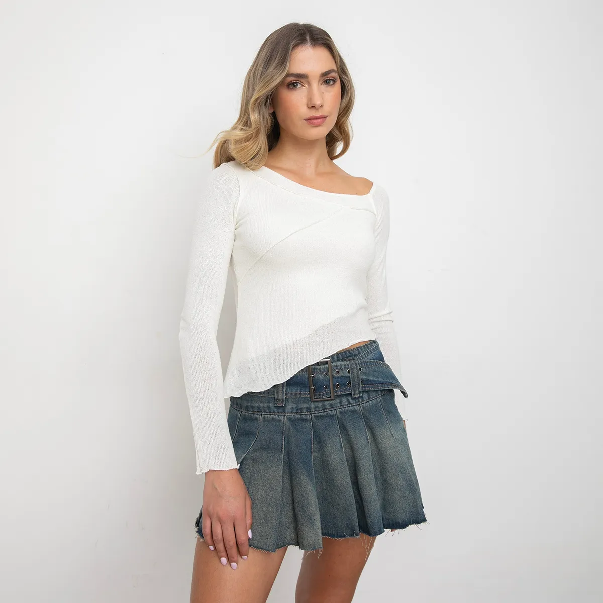 SYBILLA - Polera Manga Larga Mujer Sybilla