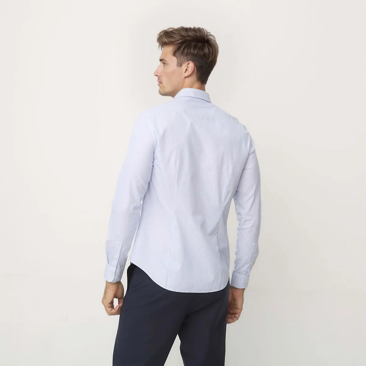 WOLF&HANK - Camisa Manga Larga Algodón Slim Fit Hombre Wolf&Hank