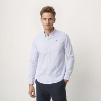 Camisa Manga Larga Algodón Slim Fit Hombre