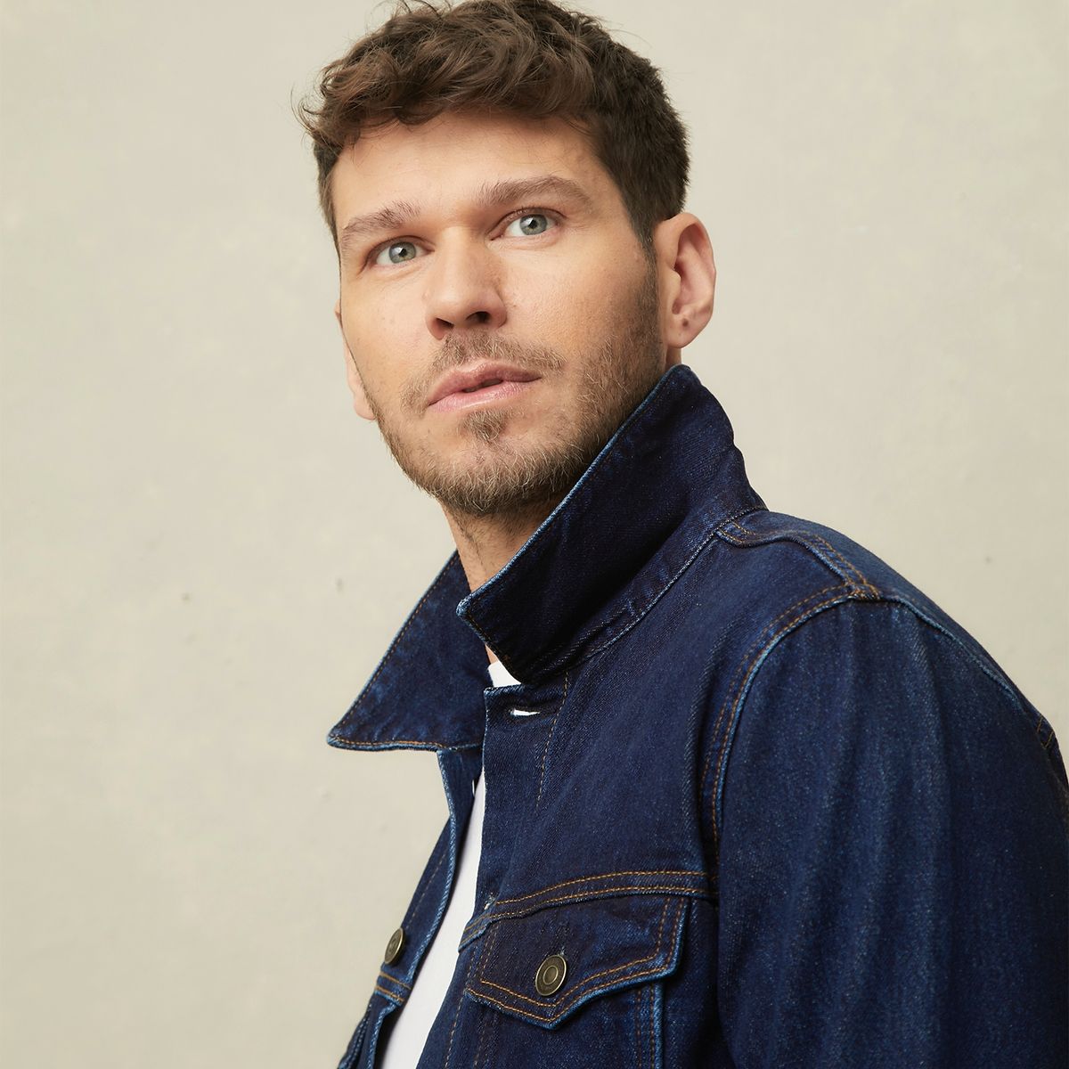 WOLF&HANK - Chaqueta Denim Algodón Hombre Wolf&Hank Clásica Negra