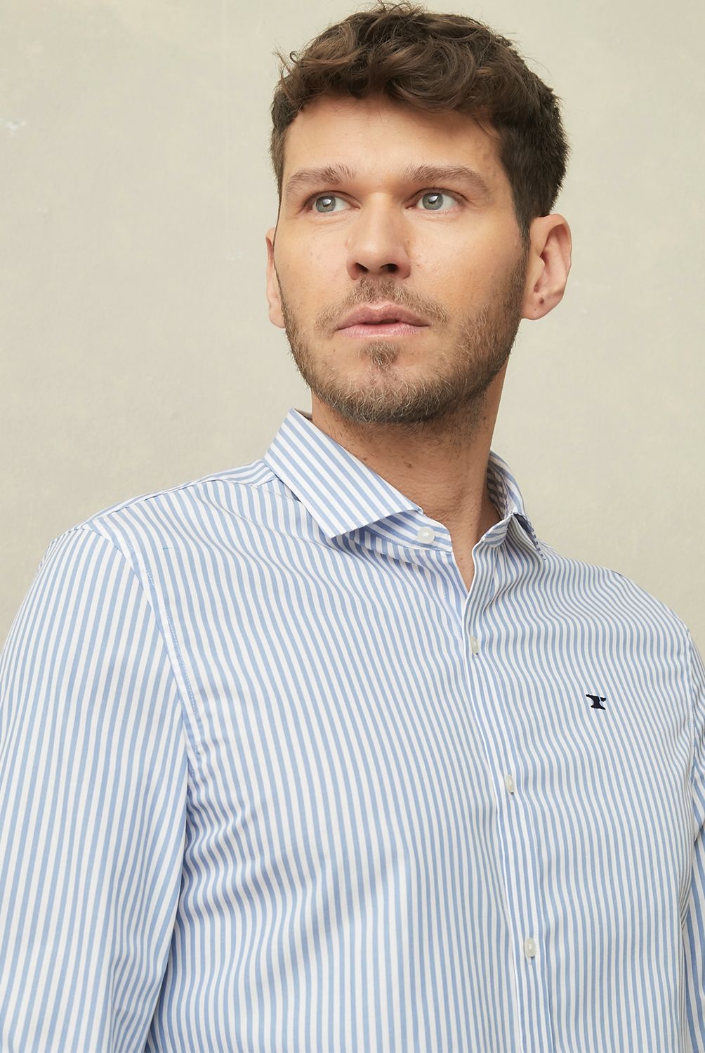WOLF&HANK - Camisa Manga Larga Slim Fit Hombre Wolf&Hank