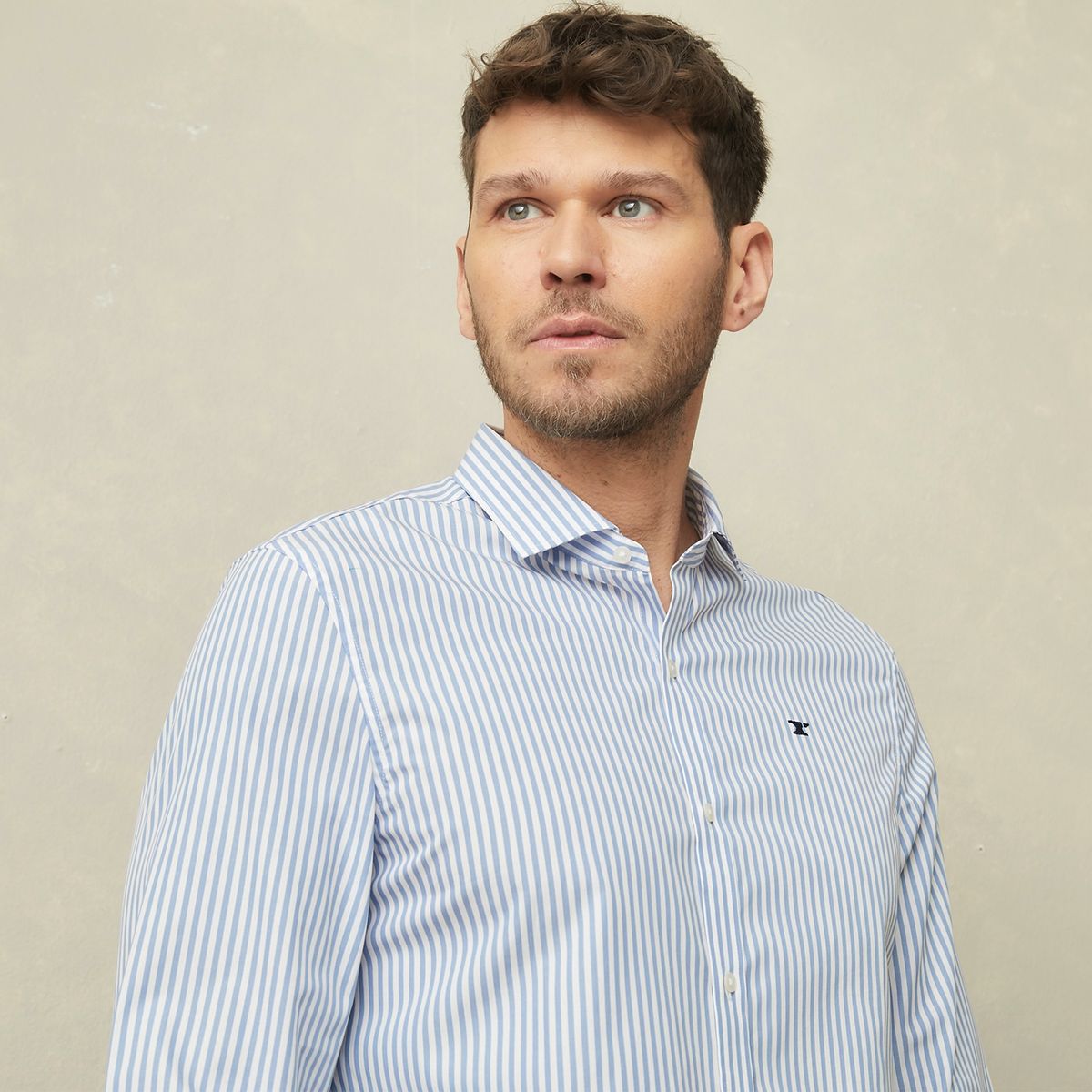 WOLF&HANK - Camisa Manga Larga Slim Fit Hombre Wolf&Hank