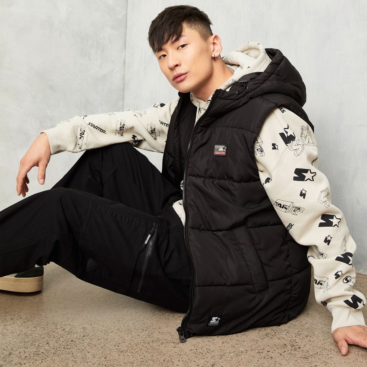 STARTER - Parka Sin Mangas Casual Hombre Starter