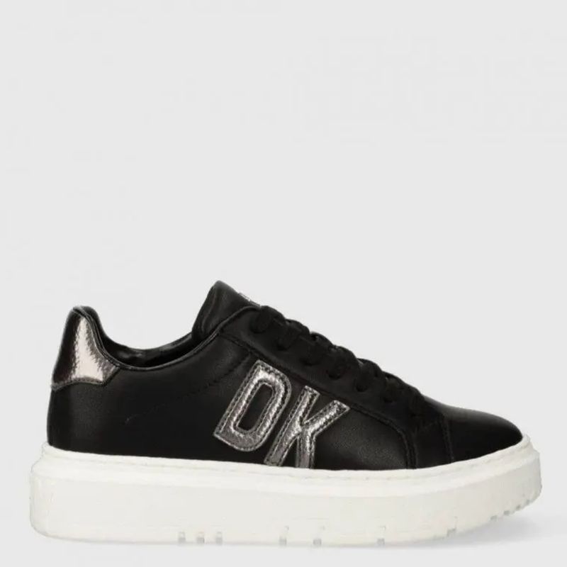 DKNY - Zapatilla Urbana Mujer Cuero Negro DKNY