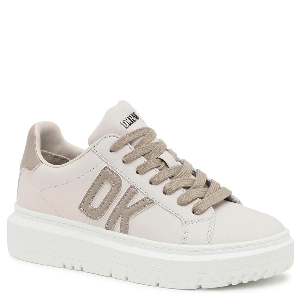 DKNY - Zapatilla Urbana Mujer Cuero Blanco DKNY