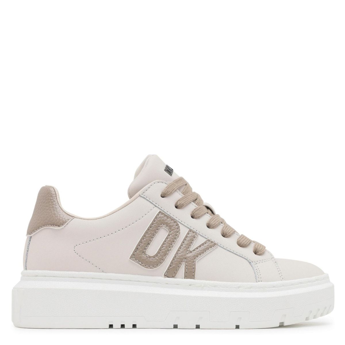 DKNY - Zapatilla Urbana Mujer Cuero Blanco DKNY