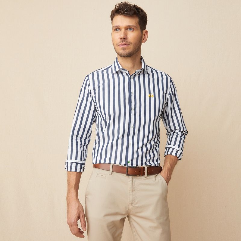 LA MARTINA - Camisa Manga Larga Casual Slim Fit Hombre La Martina