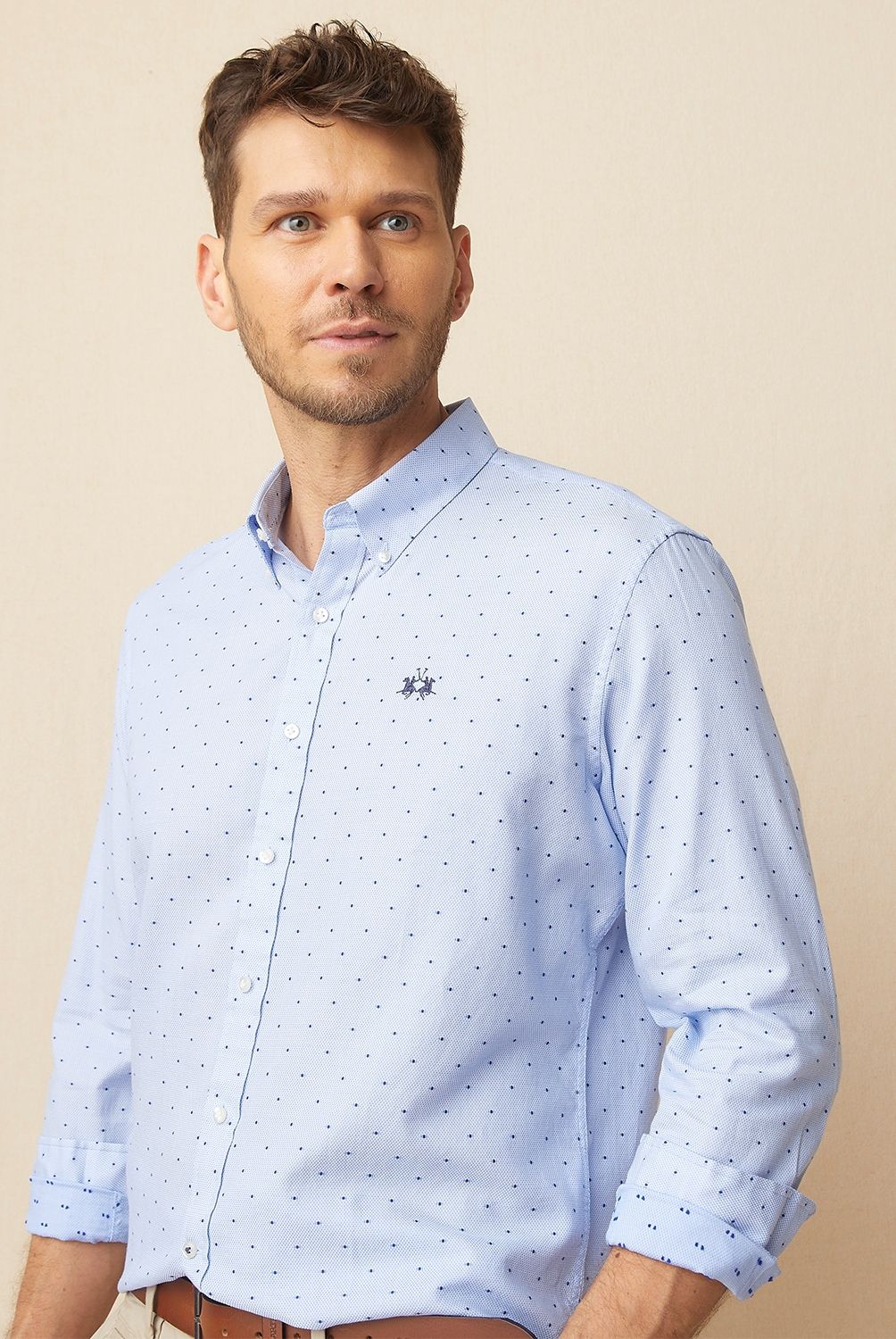 LA MARTINA - Camisa Manga Larga Casual Regular Fit Hombre La Martina