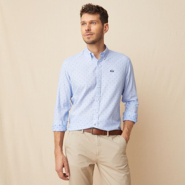 LA MARTINA - Camisa Manga Larga Casual Regular Fit Hombre La Martina