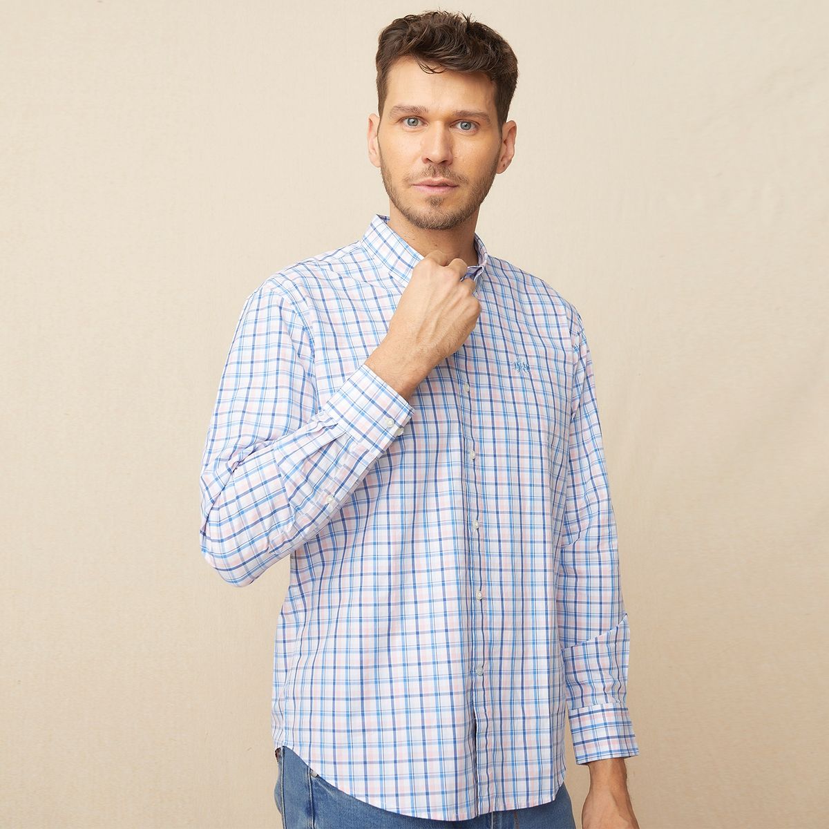 LA MARTINA - Camisa Manga Larga Check Hombre La Martina