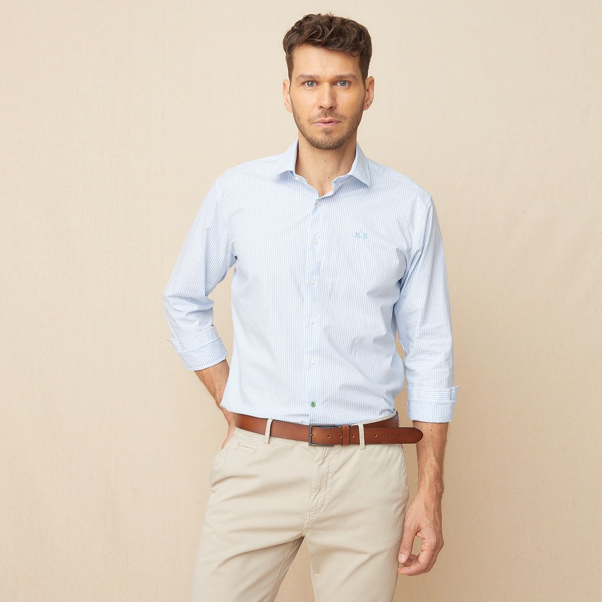 LA MARTINA - Camisa Manga Larga Casual Regular Fit Hombre La Martina