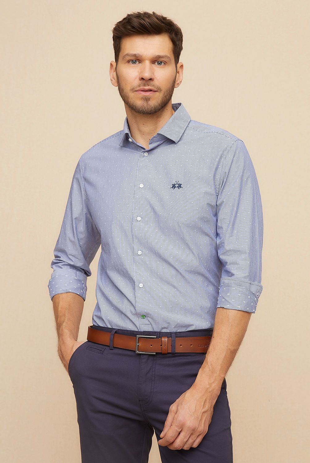 LA MARTINA - Camisa Manga Larga Slim Fit Hombre La Martina
