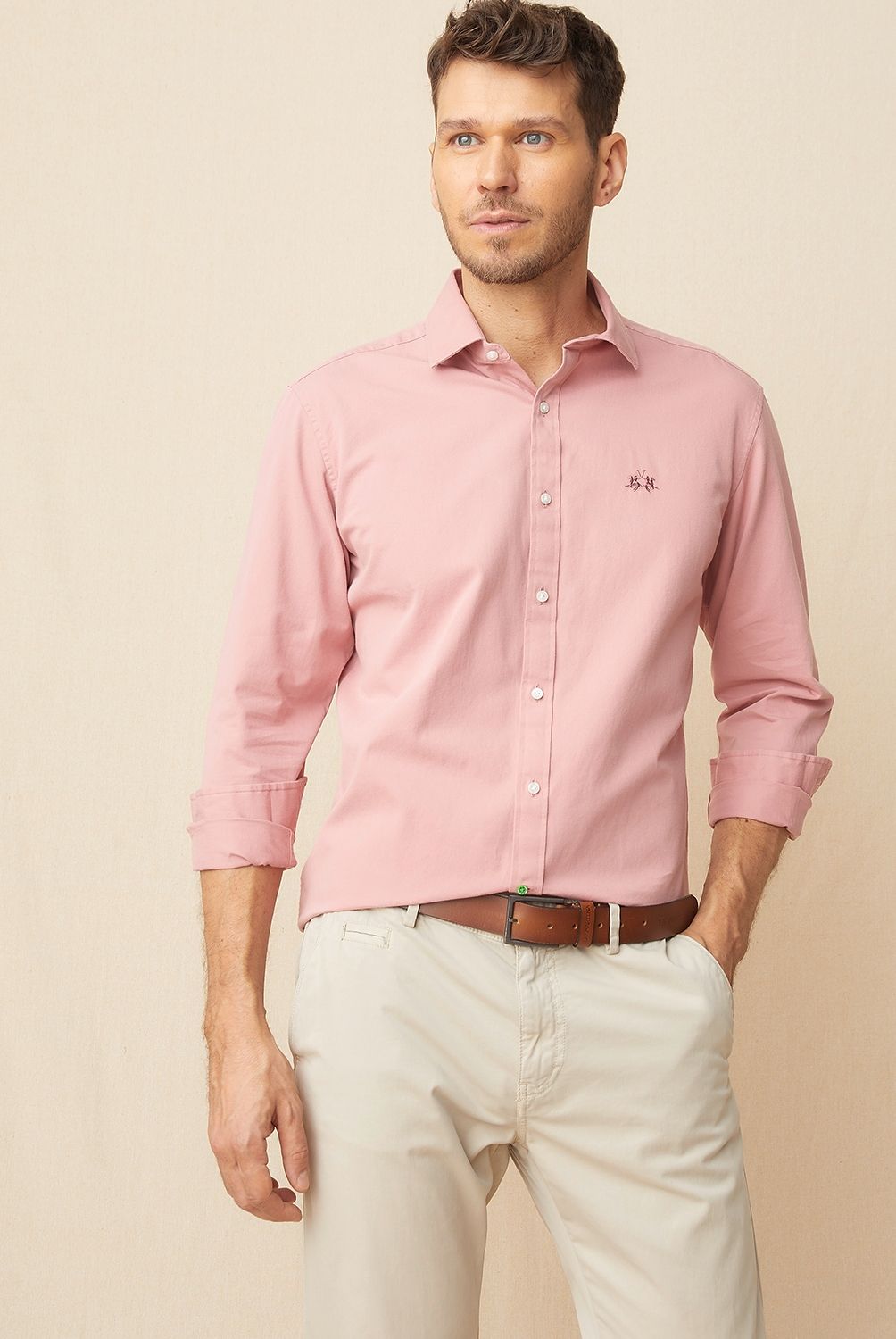 LA MARTINA - Camisa Manga Larga Casual Regular Fit Hombre La Martina