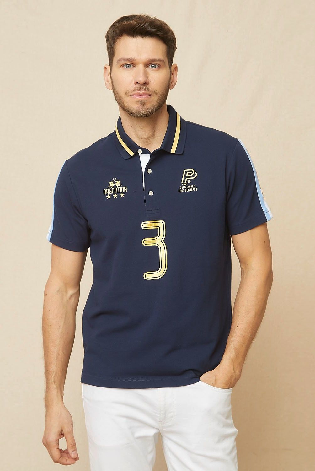 LA MARTINA - Polera Casual Manga Corta Hombre La Martina