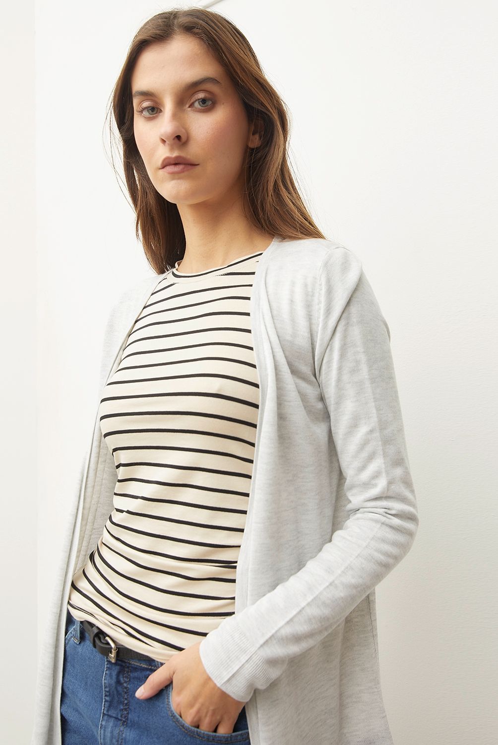BASEMENT - Sweater Basement Manga Larga Mujer Viscosa Diseño Liso