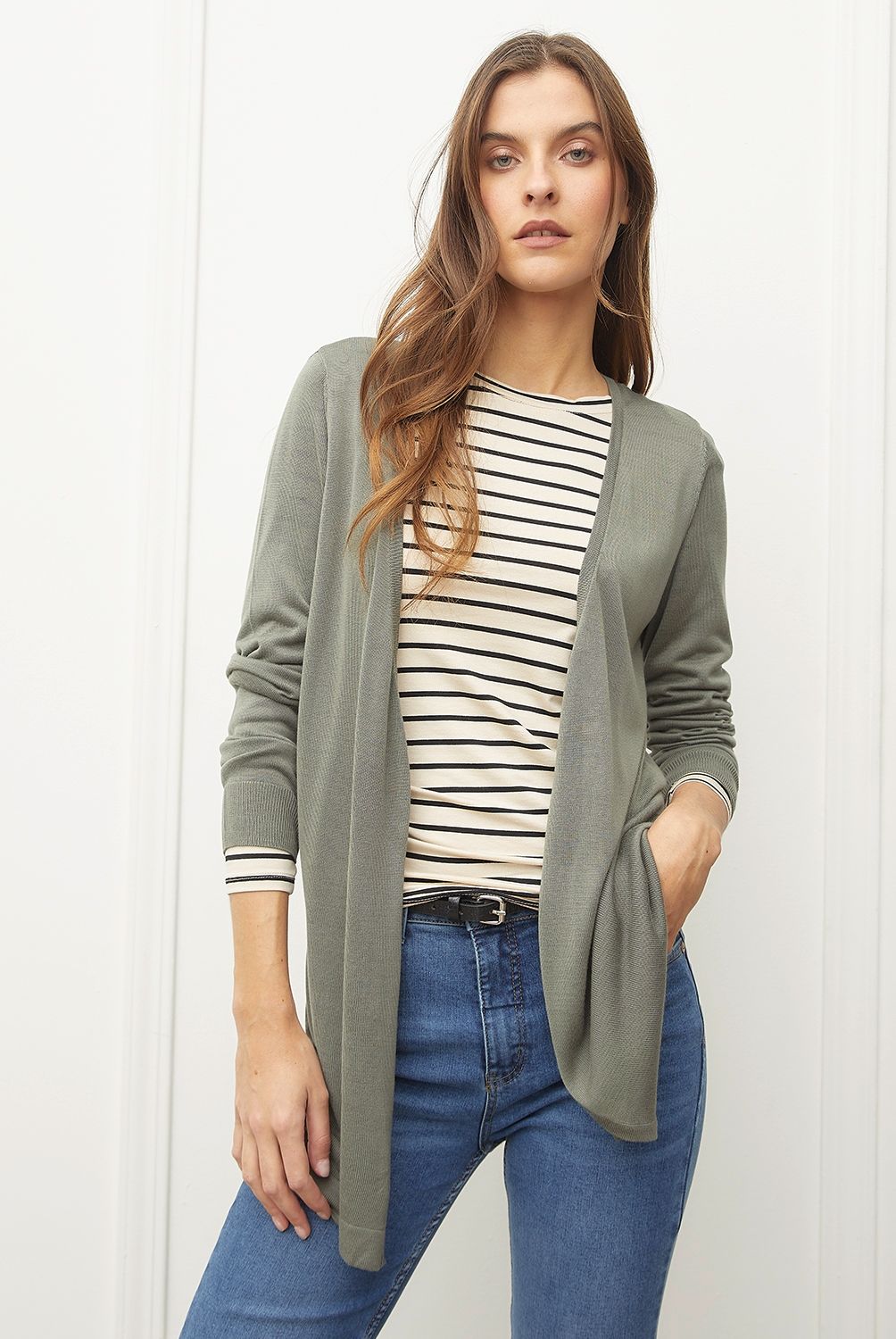BASEMENT - Sweater Basement Manga Larga Mujer Viscosa Diseño Liso