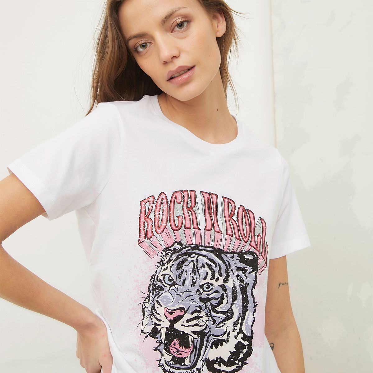 AMERICANINO - Polera Manga Corta Algodón Mujer Americanino