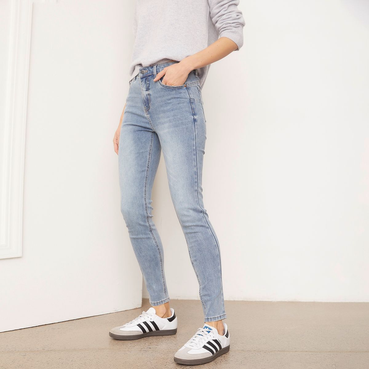 BASEMENT - Jeans Skinny Tiro Alto Mujer Basement