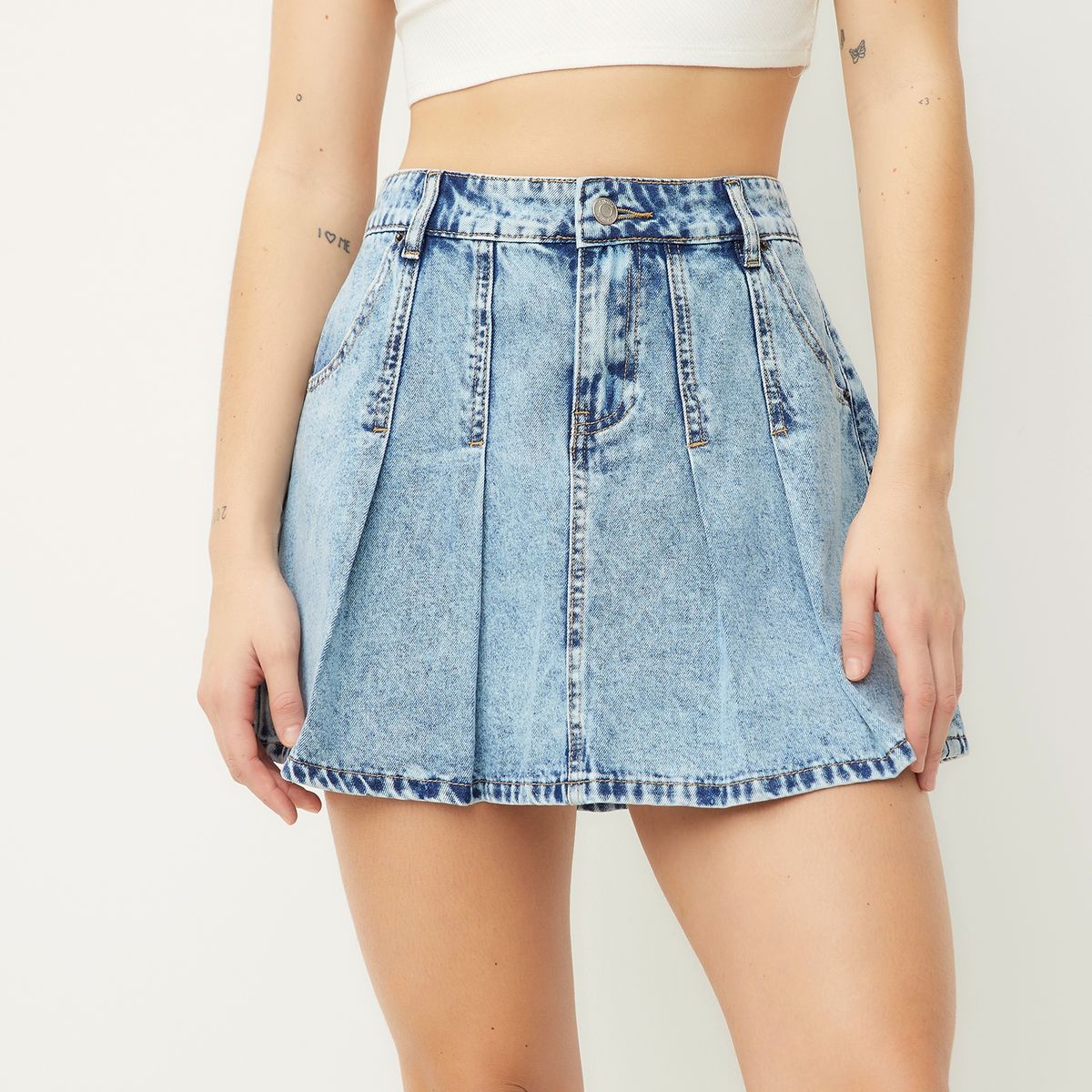 SYBILLA - Falda Corta Algodón Mujer Sybilla