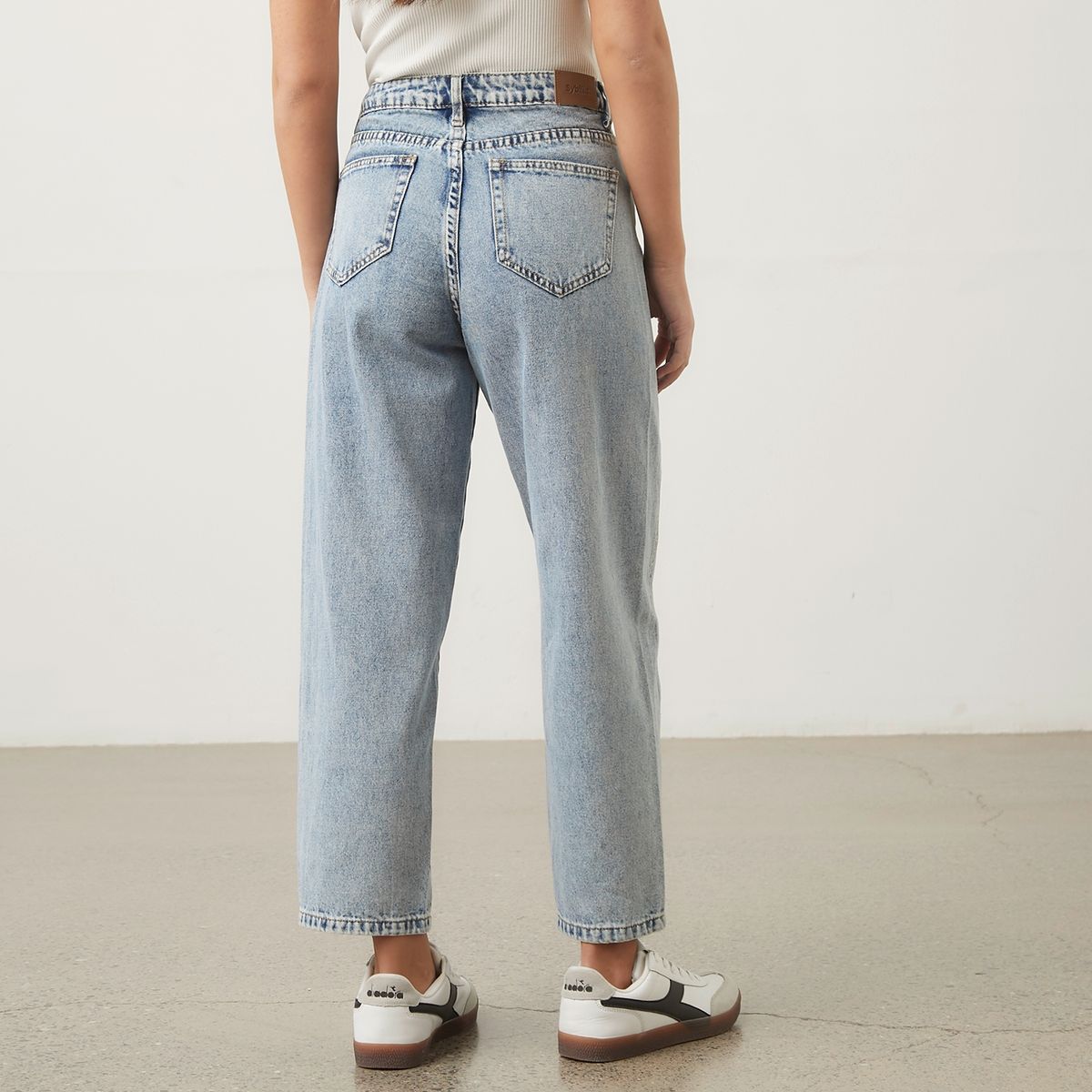 SYBILLA - Jeans Balloon Tiro Alto Mujer Sybilla