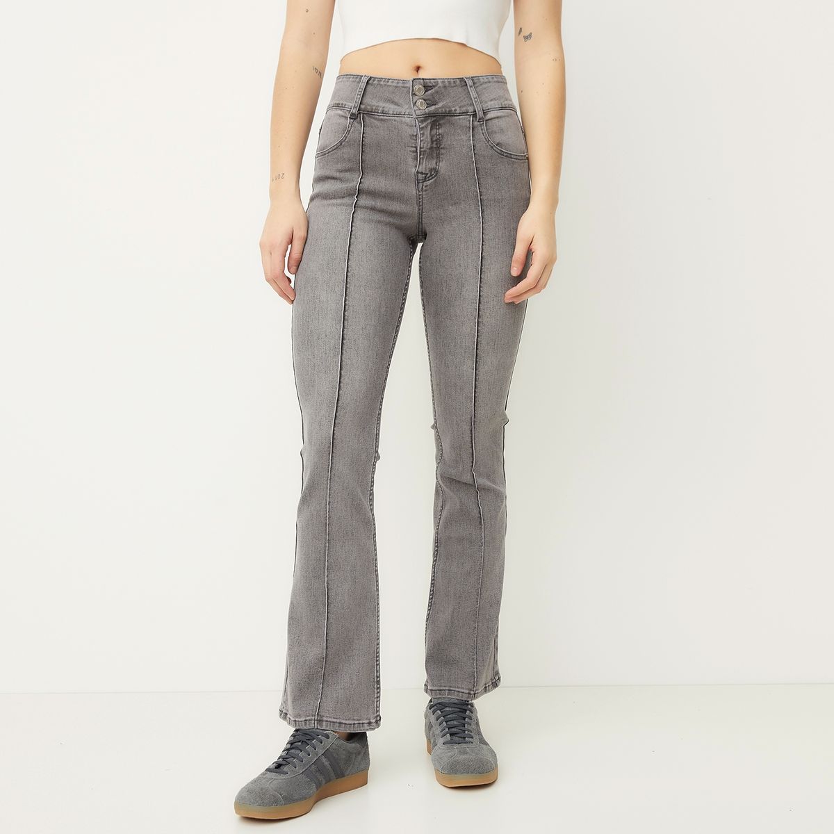 SYBILLA - Jeans Flare Tiro Bajo Mujer Sybilla