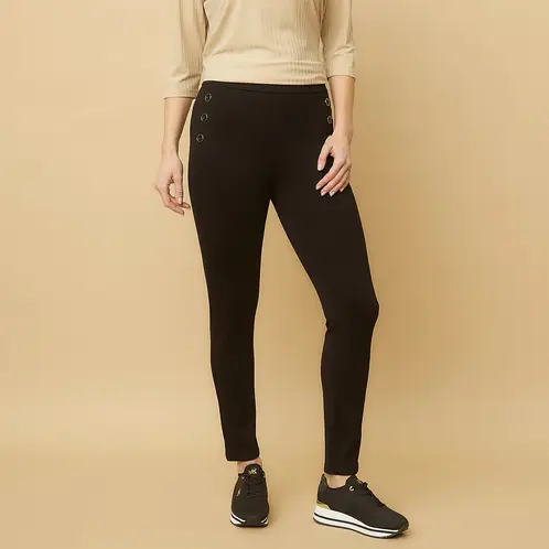 S COCCI - Leggings S.cocci Tiro Alto Mujer Casual Viscosa
