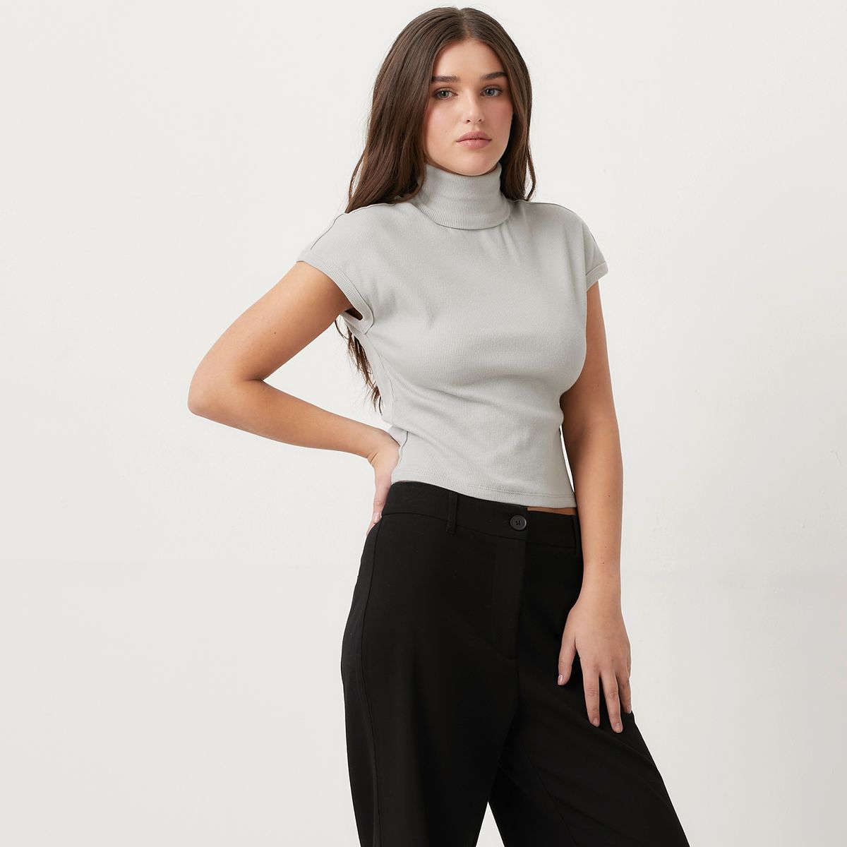 SYBILLA - Polera Casual Mujer Algodón