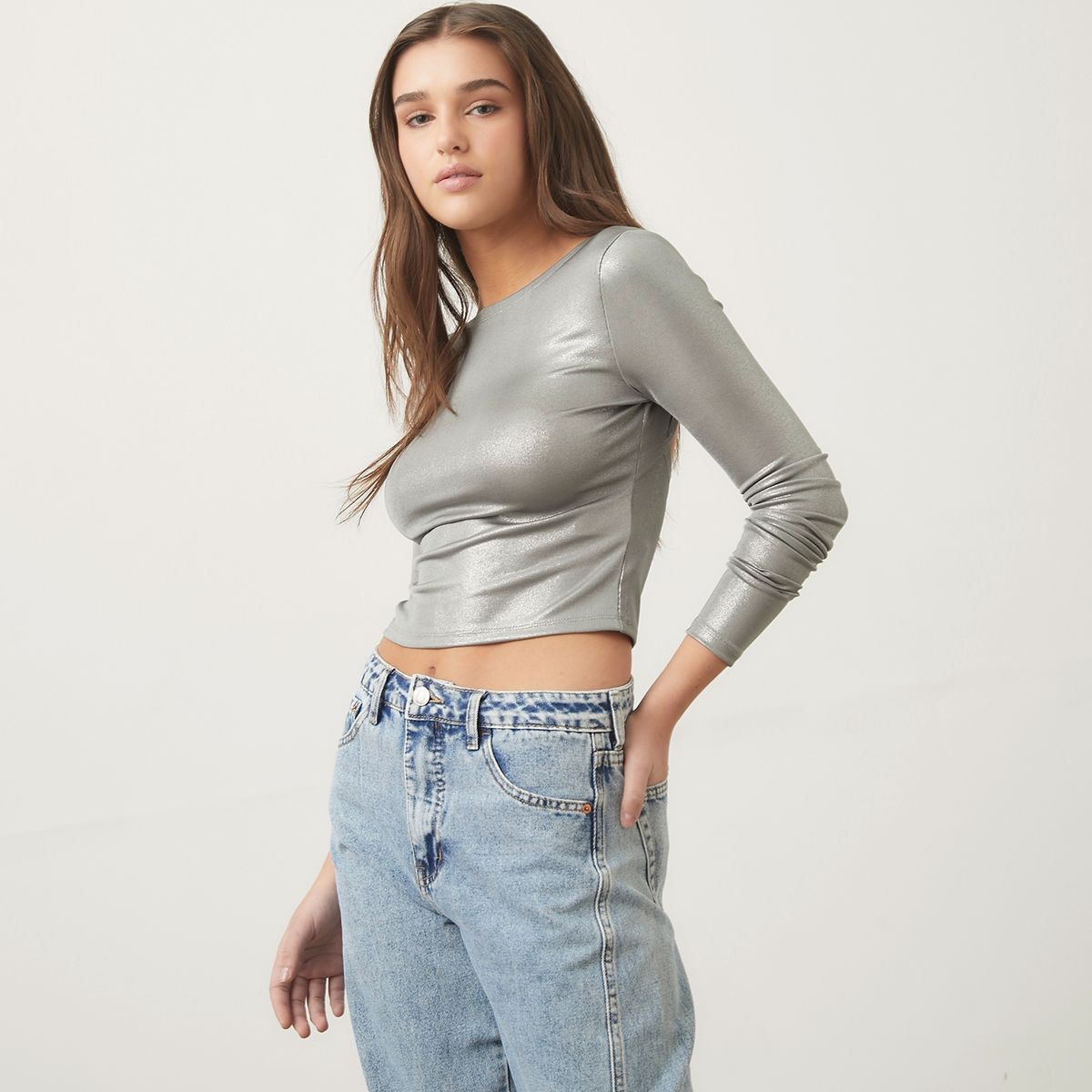 SYBILLA - Polera Casual Mujer Poliéster