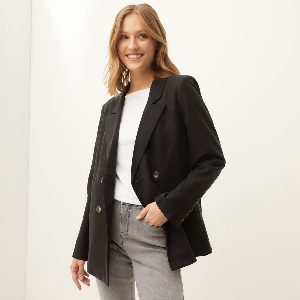 UNIVERSITY CLUB - Blazer Mujer University Club Regular Fit Lyocell