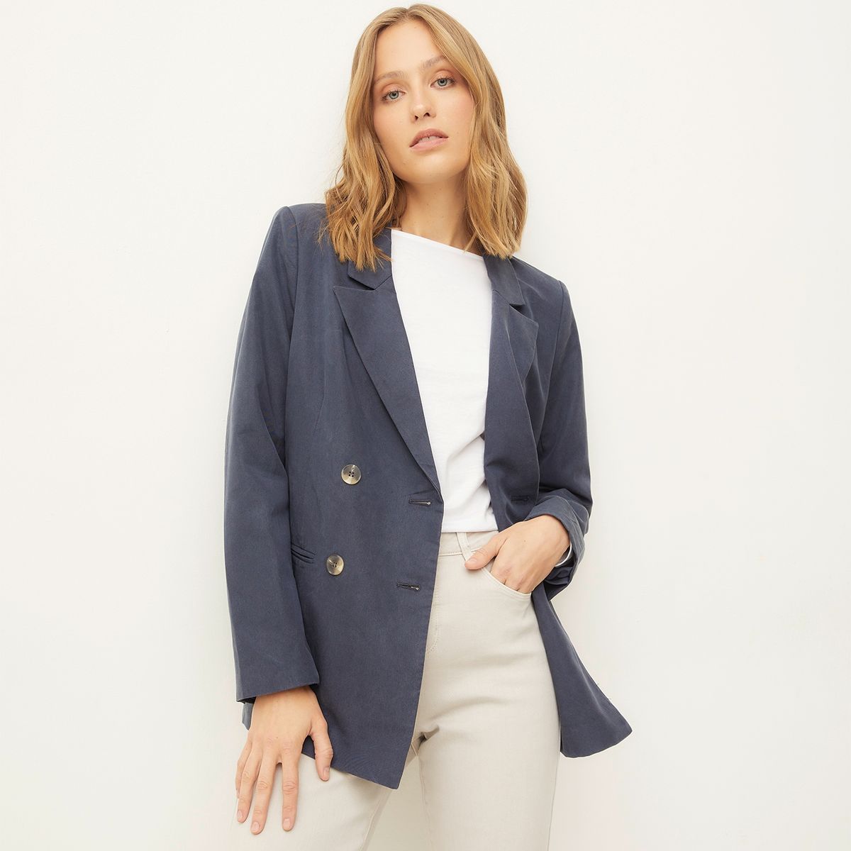 UNIVERSITY CLUB - Blazer Mujer University Club Regular Fit Lyocell
