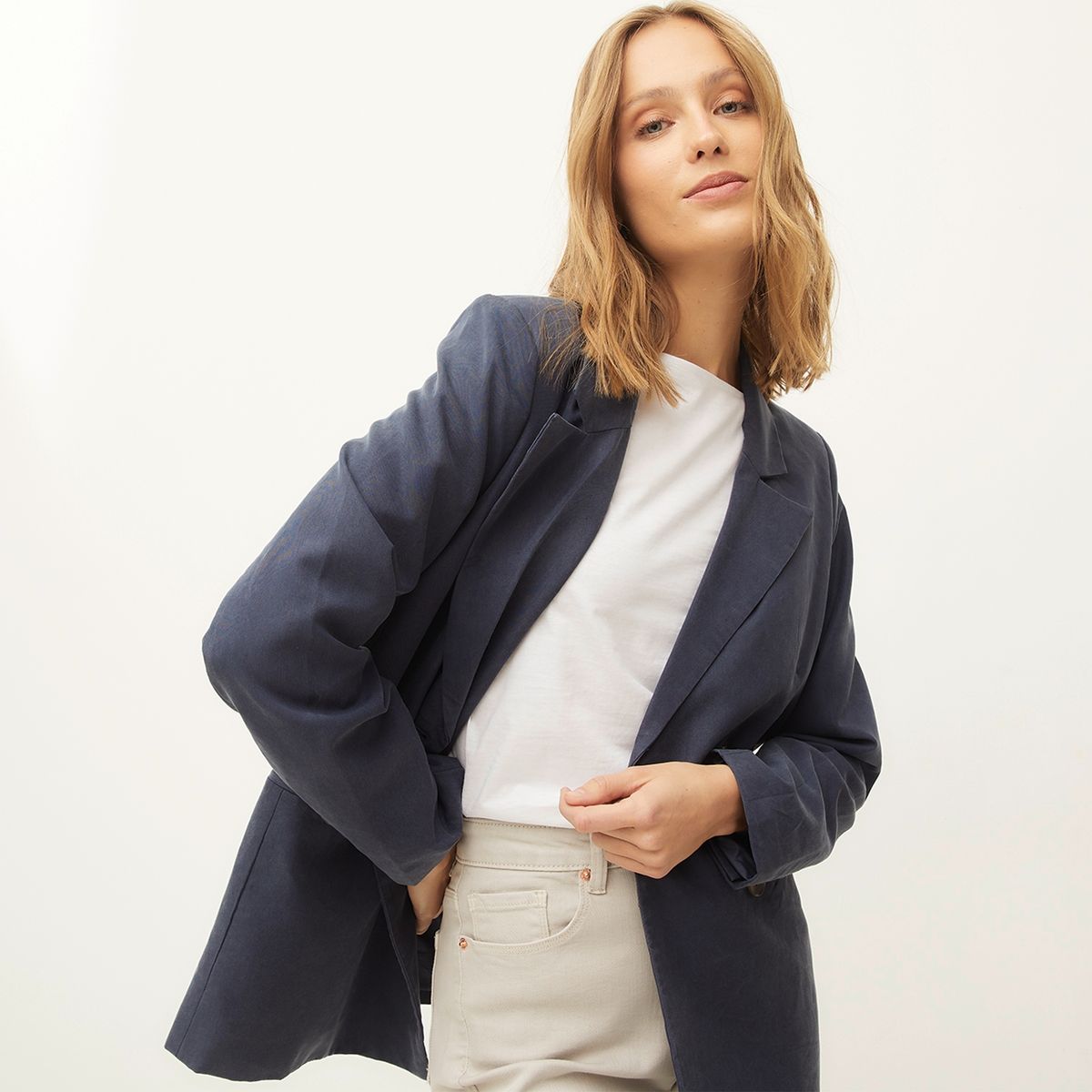 UNIVERSITY CLUB - Blazer Mujer University Club Regular Fit Lyocell