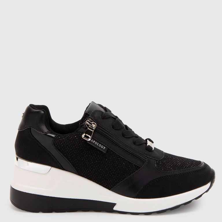 APOLOGY Zapatillas Urbanas Mujer Cuero Plataforma Media