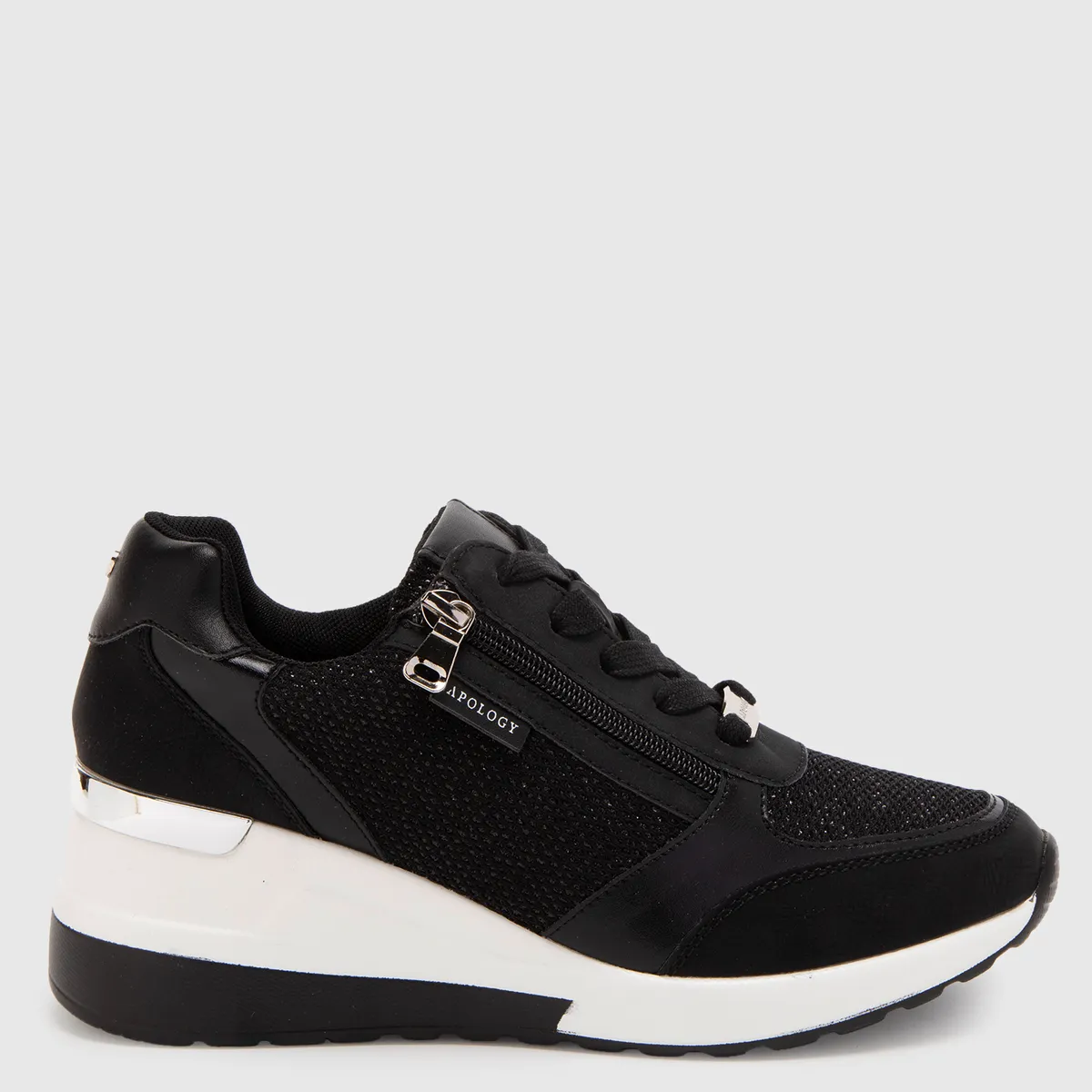 APOLOGY - Zapatillas Urbanas Apology Mujer Cuero Plataforma Media